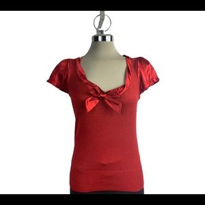 Request red short sleeves top Size sp